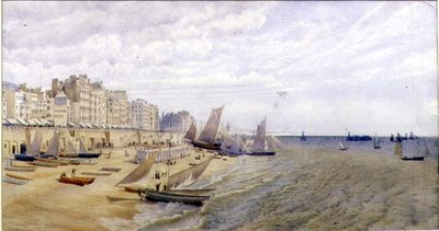 The Front, Brighton, ca. 1870 (akvarell på papir) av Frederick Pepys Cockerell