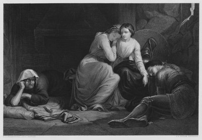 Florimel and the Witch, fra bildet i Vernon Gallery (gravering) av Frederick Richard Pickersgill