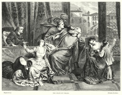 The Death of Foscari (gravering) av Frederick Richard Pickersgill
