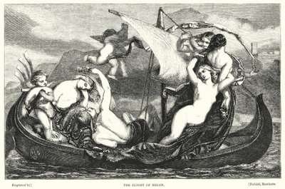 The Flight of Helen (gravering) av Frederick Richard Pickersgill