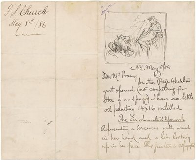 Studer etter "The Enchanted Monarch" av Frederick Stuart Church