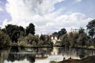 Elvelandskap, Suffolk av Frederick Waters Watts