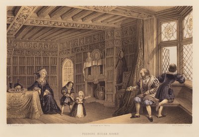 Feering House, Essex (akvatint) av Frederick William Fairholt