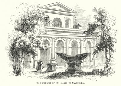 St. Maria-kirken i Navicella (gravering) av Frederick William Fairholt