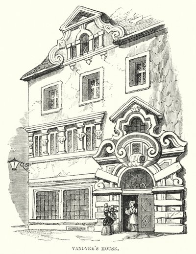 Vandykes hus (gravering) av Frederick William Fairholt