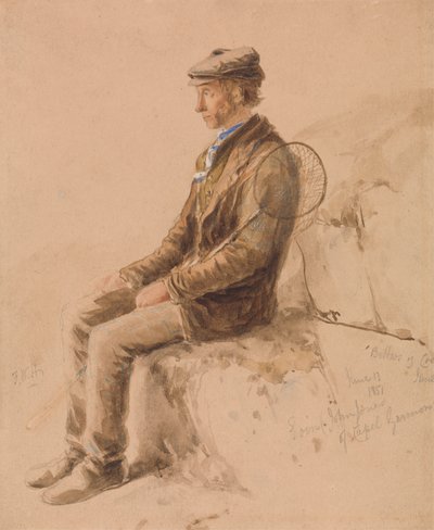 Man with a Gaff, 13. juni 1851 av Frederick William Hulme