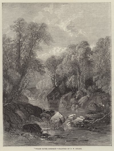 Walisisk elvelandskap av Frederick William Hulme