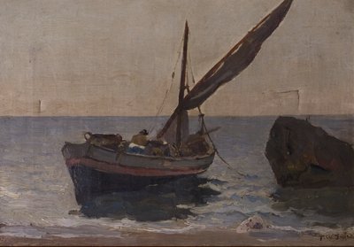 Boats on the Shore, tidlig på 1900-tallet av Frederick William Jackson
