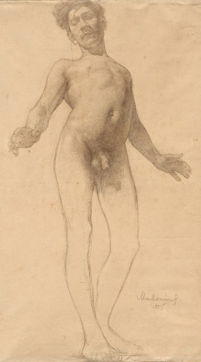 Stående naken mann, 1885. av Frederick William MacMonnies
