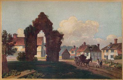 Rester av et gammelt kapell, Milkhouse Street, nær Cranbrook, Kent, 1813 av Frederick Wilton Litchfield Stockdale