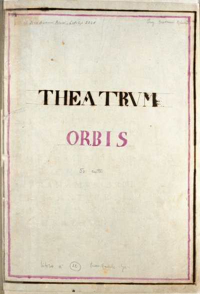 Forside til atlaset Theatrum Orbis (etsing av Frederick de Wit