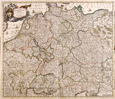 Kart over Tyskland (radering av Frederick de Wit