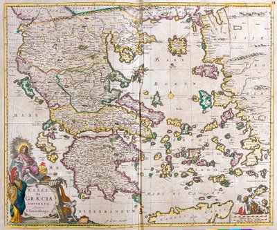 Kart over Hellas (etsing av Frederick de Wit