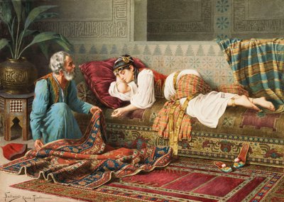 Teppeselgeren, av Frederico Ballesio