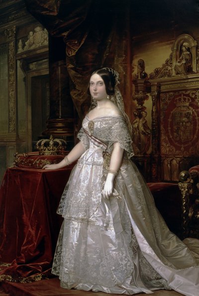 Portrett av Elizabeth II, dronning av Spania av Frederico de Madrazo