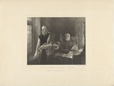 De siste øyeblikkene til Egmond i hans celle, 1568 Siste øyeblikk av greven av Egmond (tittel på objekt) av Frederik Hendrik Weissenbruch (possibly)
