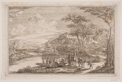En fergehavn i et fjellområde av Frederik Laub