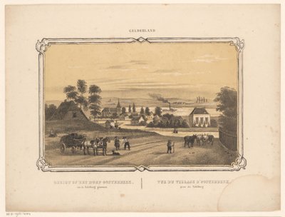 Utsikt over Oosterbeek Utsikt over landsbyen Oosterbeek fra Table Mountain (tittel på objekt) Gelderland (serietittel på objekt) av Frederik Lodewijk Huygens