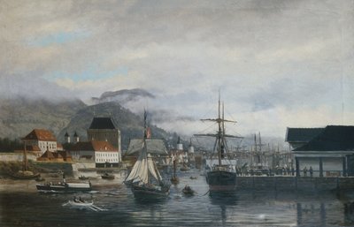 Bergen harbour, Tollboden av Frederik Sorvig