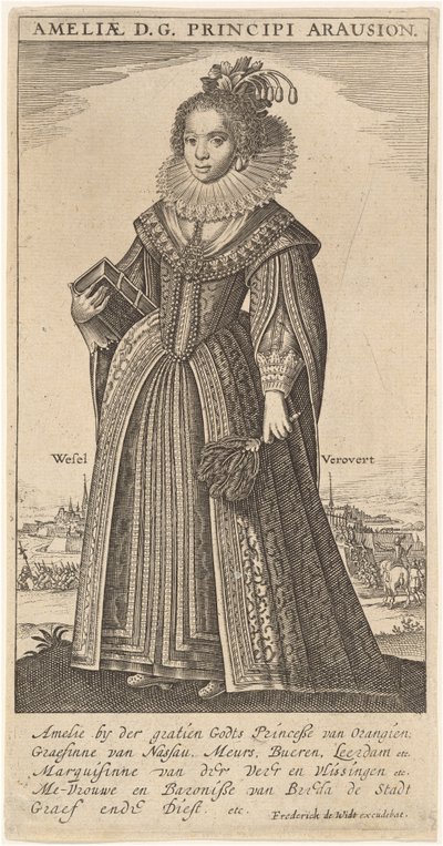 Amalia, kone til Frederick Henry, Prince of Orange av Frederik de Wit