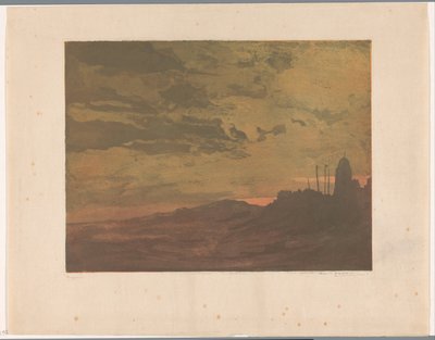 Katwijk aan Zee om natten av Frederika Henriëtte Broeksmit (signed by artist)