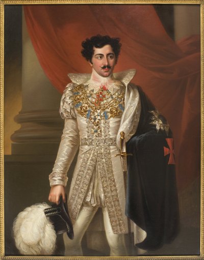 Oscar I, roi de Suede et Norvege - Portrett av Oscar I (1799-1859), konge av Sverige og Norge, av Westin, Fredric (1782-1862). Olje på lerret. Mål: 149x114 cm. Nationalmuseum Stockholm av Fredric Westin