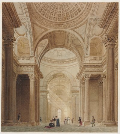 Interiøret i Pantheon i Paris. av Fredrick Nash