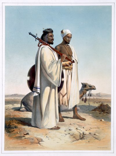 Die Ababda, Nomaden der östlichen Thebais-Wüste, 1848 von Freeman