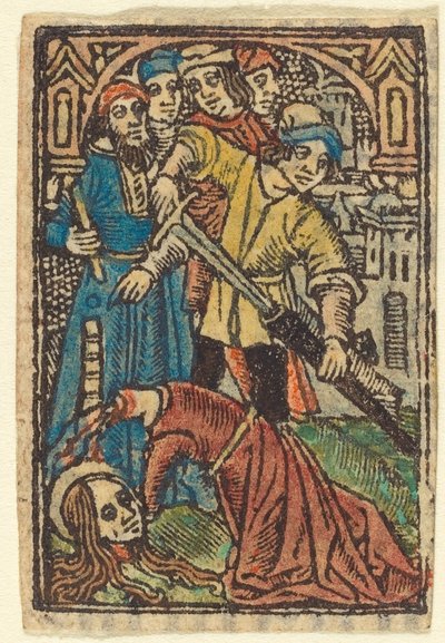 Halshugging av Saint Catherine (?) av French 15th Century