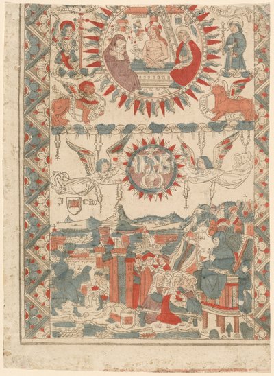 Saint Bonaventure ankommer og forkynner i Lyon av French 15th Century
