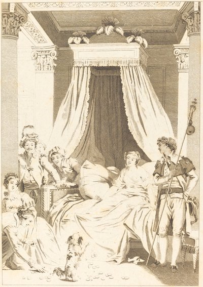 Den lille hunden av French 18th Century