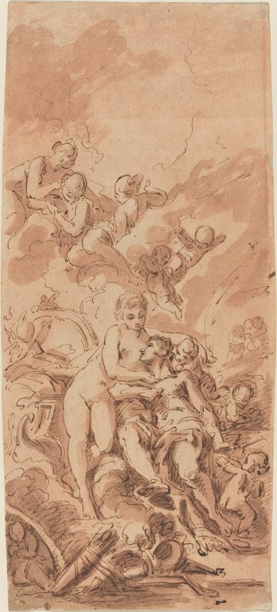 Venus ved Vulcans smia av French 18th Century