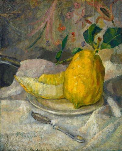 Melon og sitron av French 19th Century