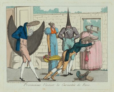 Provinsiale besøker kuriositetene i Paris av French 19th Century