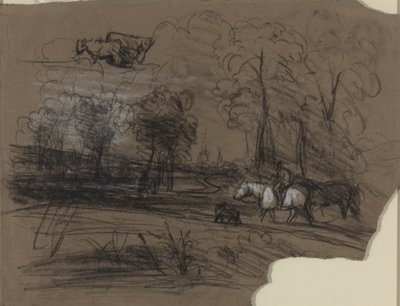 Rytter på landsbygda av French 19th Century
