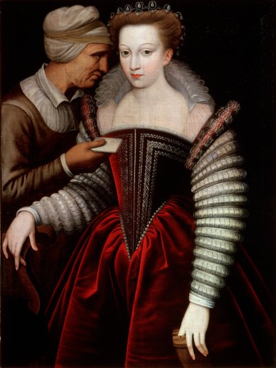 A Love Letter Procuress, andre halvdel av 1500-tallet av French Master