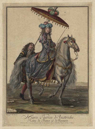 Maria Theresa av Spania 1638-1683, dronningkonsort av Frankrike og Navarra, 1682 av French Master
