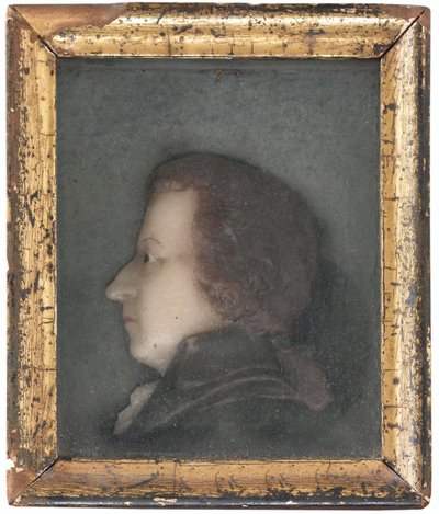Portrett av Wolfgang Amadeus Mozart 1756-1791, ca 1778 av French Master