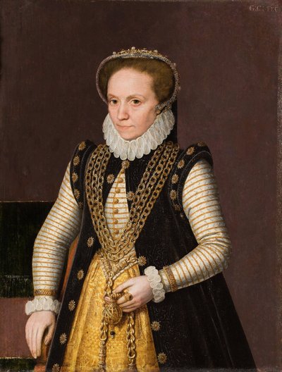 Portrett av en ukjent fransk adelskvinne, 1560 av French Master