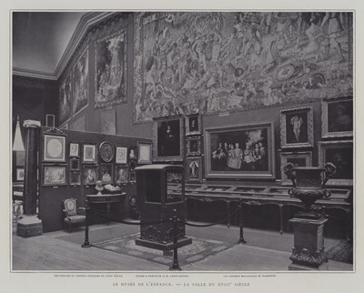 Rom fra 1700-tallet i Barndomsmuseet i Petit Palais, Paris (s/hvitt-bilde) av French Photographer