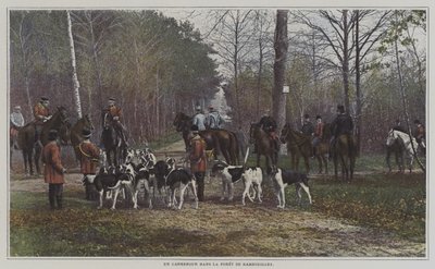 Et veiskille i Foret de Rambouillet, Frankrike (fargebilde) av French Photographer