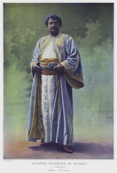 Albert Alvarez i tittelrollen i Othello (farget bilde) av French Photographer