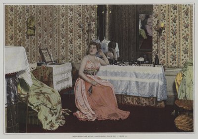 Den amerikanske sopranen Sybil Sanderson i tittelrollen i Jules Massenets opera Thais (fargebilde) av French Photographer