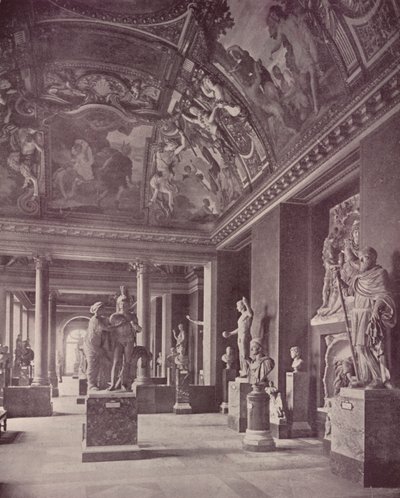 Another View of the Room of the Seasons (s/hvitt bilde) av French Photographer
