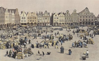 Arras, La Grande Place, en dag med kornvandring av French Photographer