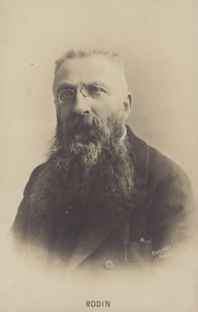 Auguste Rodin , fransk billedhugger av French Photographer