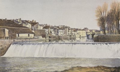 Aurillac, Gamle hus på bredden av Jordanne av French Photographer