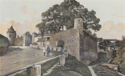 Avallon, gamle festningsverk av French Photographer