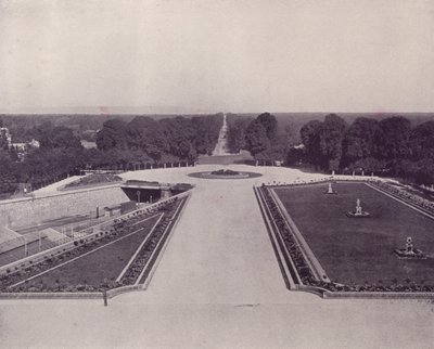 Avenue des Loges, St Germain-en-Laye (s/hvitt-bilde) av French Photographer
