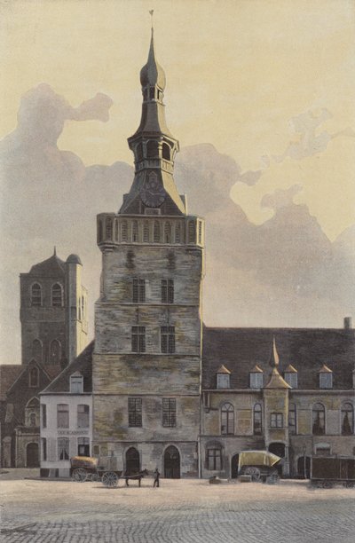 Bailleul, klokketårnet i rådhuset av French Photographer